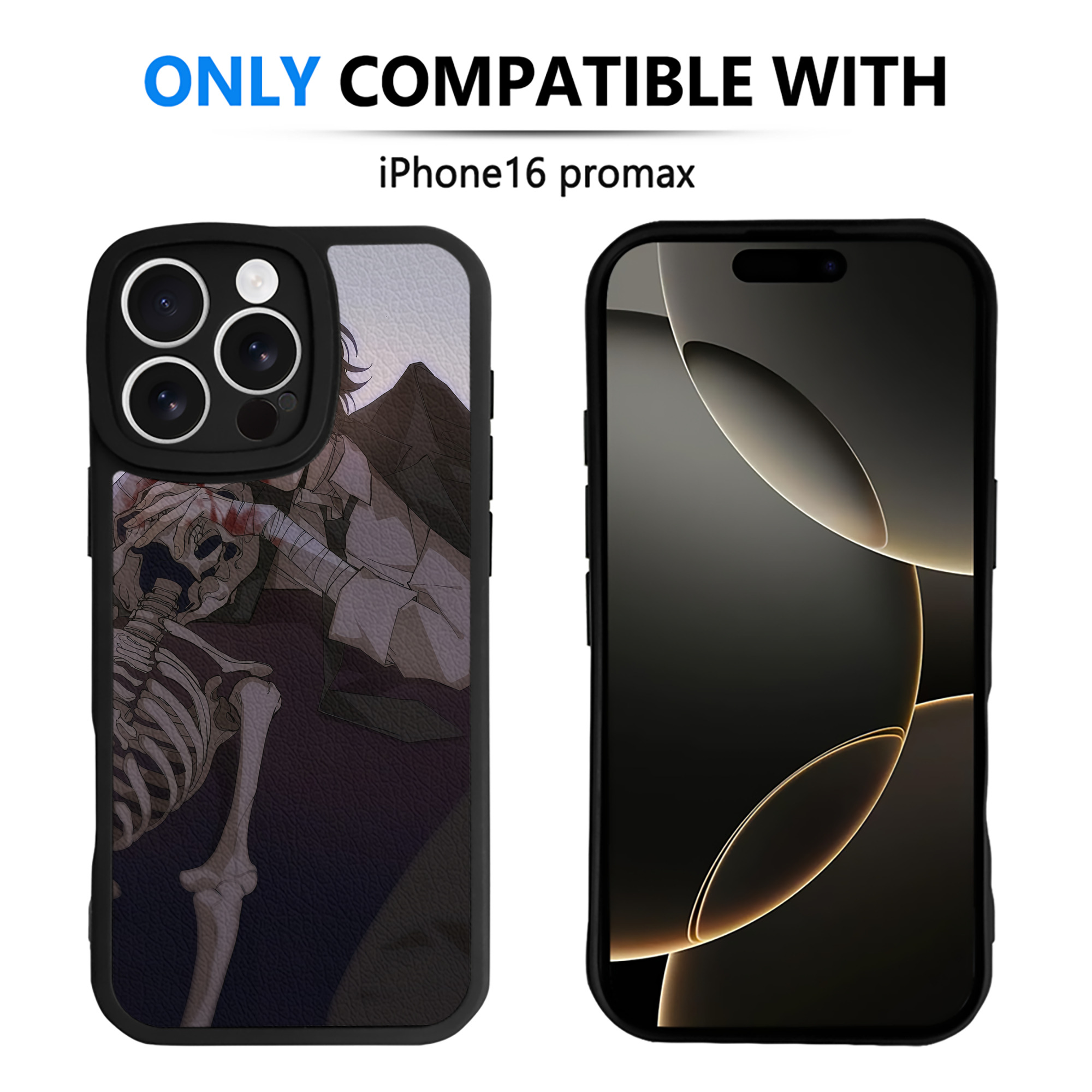 （画像用） 文豪ストレイドッグス Bungo Stray Dogs 【iPhone 16シリーズ対応】シリコンスマホケース（レザー調） 材質：シリコン